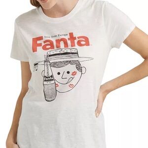 🍊Lucky Brand x Fanta Vintage Style Retro Tee Shirt NWT